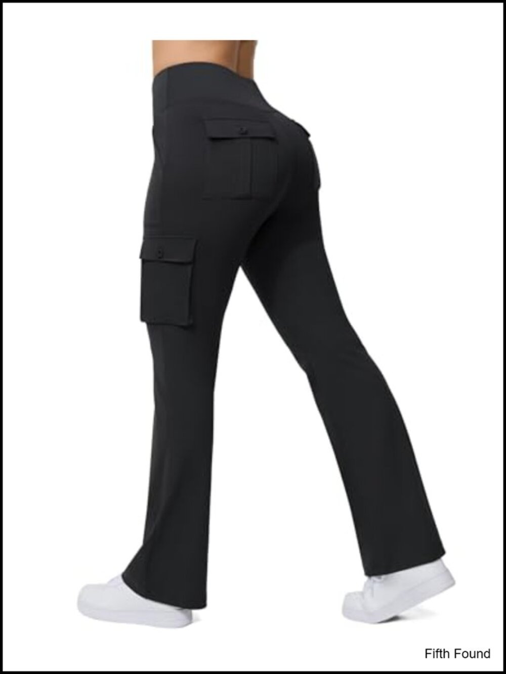 Casei Flare Leggings 6 Pockets High Waisted Yoga Cargo Pants